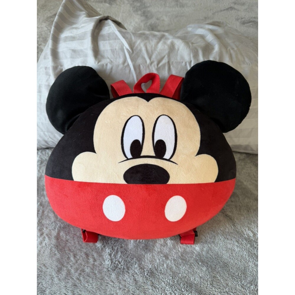 Disney Mickey Mouse Plush Backpack 12" Squish Soft Plush Bag for Toddlers